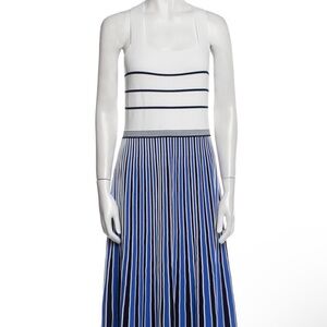 Diane von Furstenberg pleated striped dress